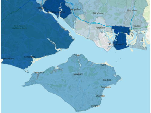 Solent Population Map